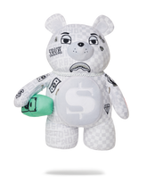 SPLIT THE CHECK (PEARL) MONEYBEAR TEDDYBEAR BACKPACK